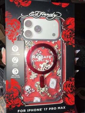 Ed Hardy MagSafe Compatible Phone Case for iPhone 17 Pro Max